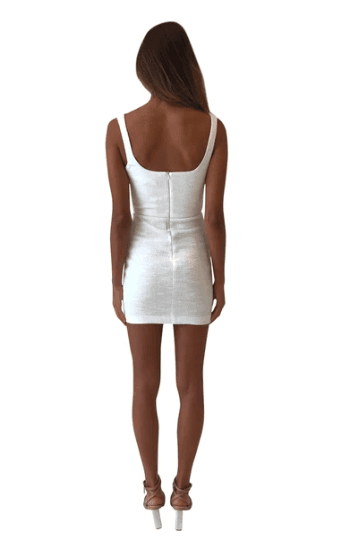 Bec & Bridge Clemence Mini Dress White Size 6 - Image 4