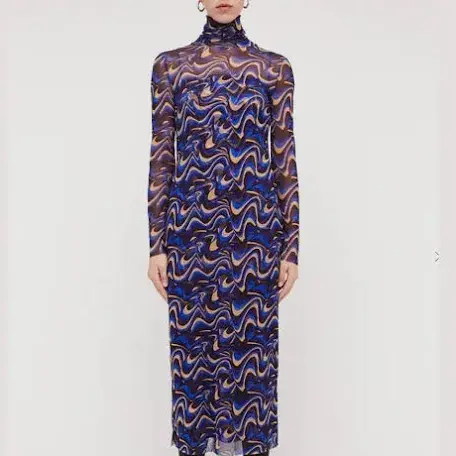 Scanlan Theodore blue Watercolour dress for rent on The Volte - main image
