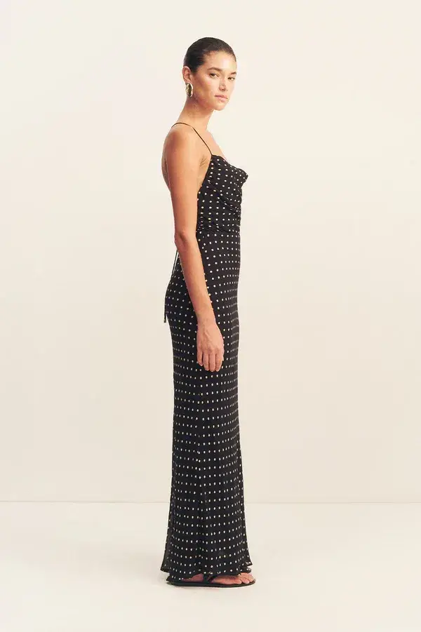 Shona Joy Houston Lace Back Maxi Dress / Polka dot / Size 16  - Image 4