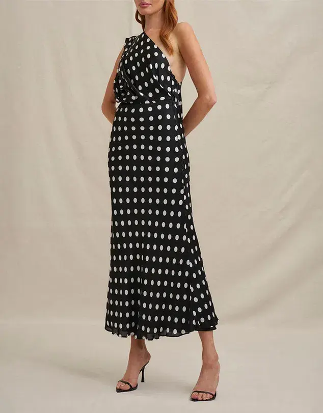 By Johnny Dove Drape Polka Dress / Size 16  - Image 2