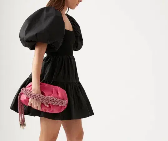 Aje Casa Black Puff Sleeve Mini Dress size 14 - Image 3