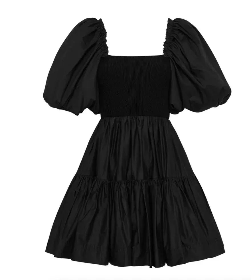 Aje Casa Black Puff Sleeve Mini Dress size 14 - Image 8