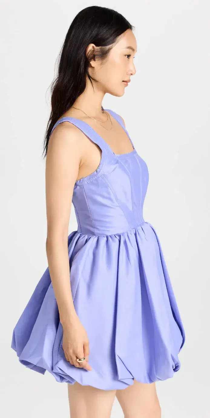 Aje Suzette Lavender Bubble Mini Dress Size 14 - Image 4