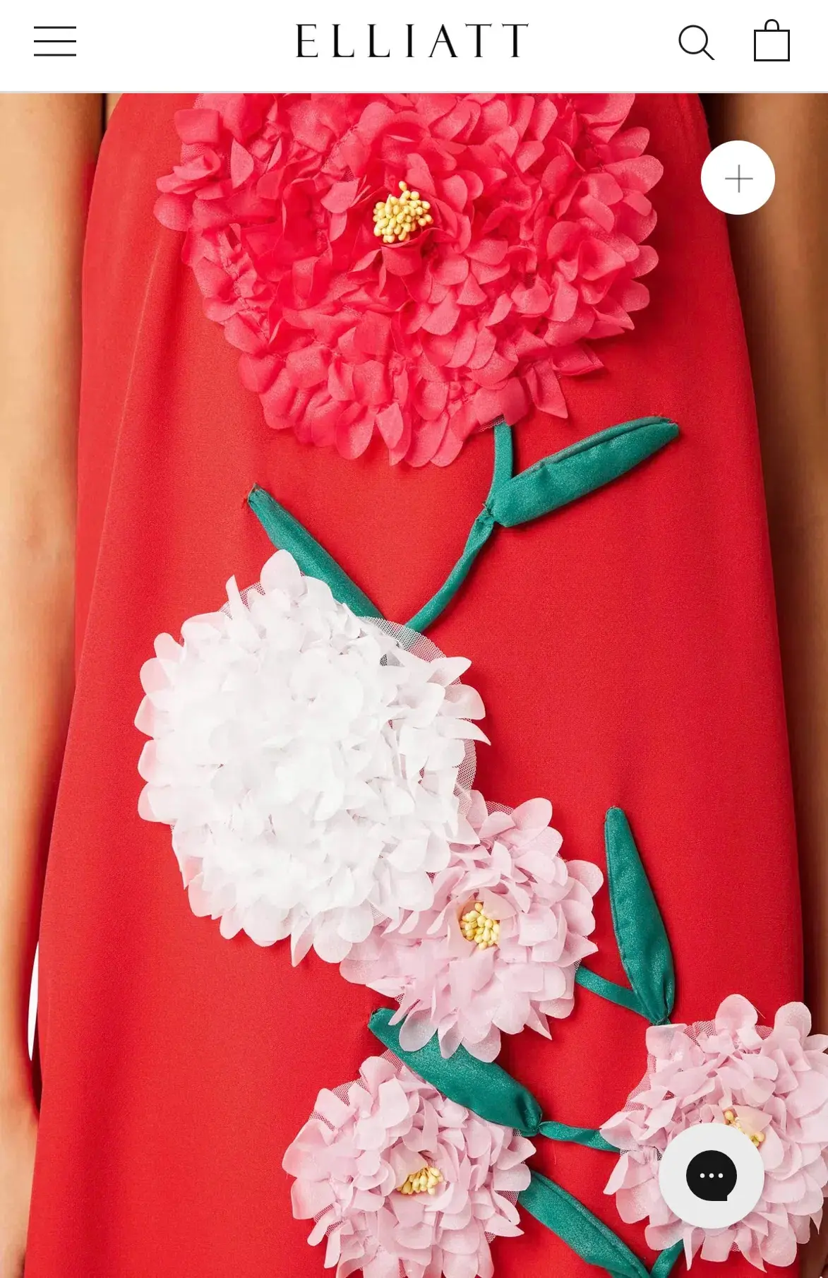 Elliatt Buttercup Embroidered Maxi Dress In Red - Image 2