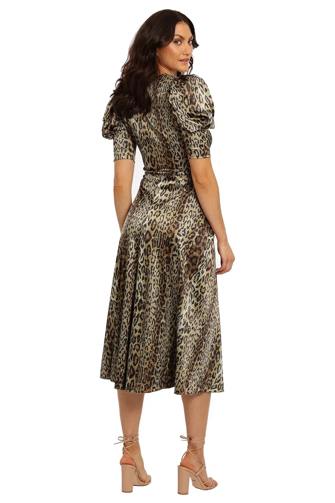 Rotate by Birger Christensen Leopard Sierina Dress, Size 10 - Image 3