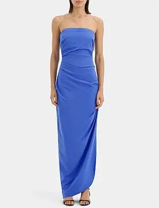 Sir The Label Sol Strapless Gown Cobalt Size 2