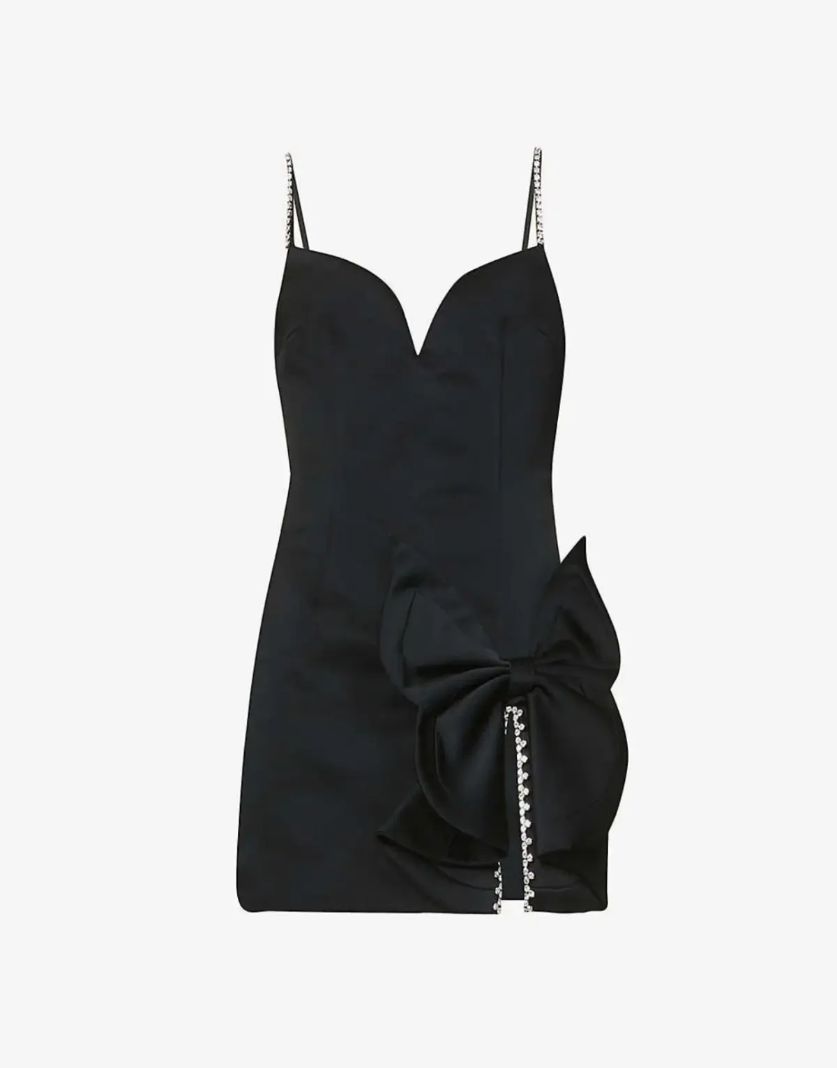 Area Bow and crystal embellished mini dress - Image 1