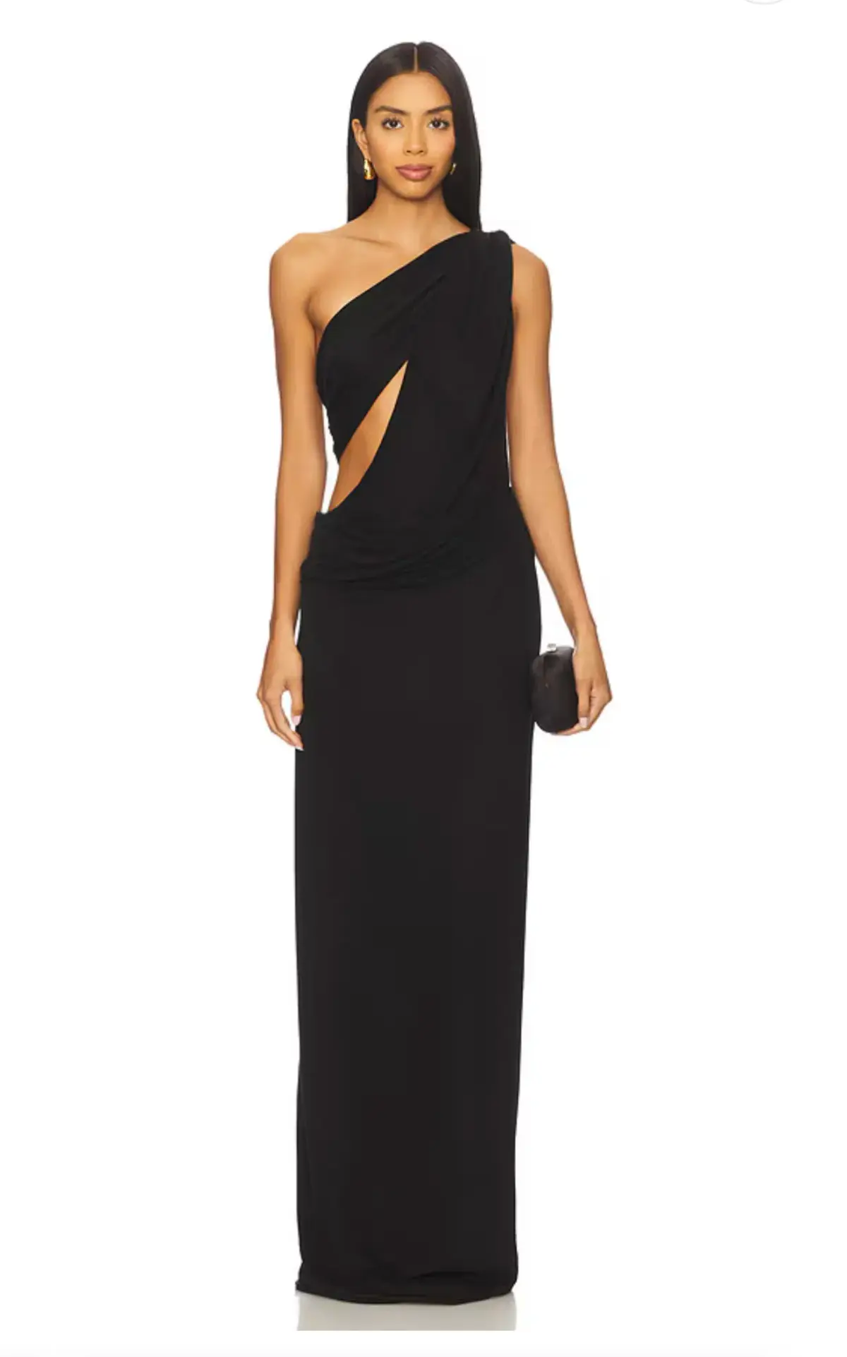 MISHA The Solstice Cupro Dress in Black - Image 1