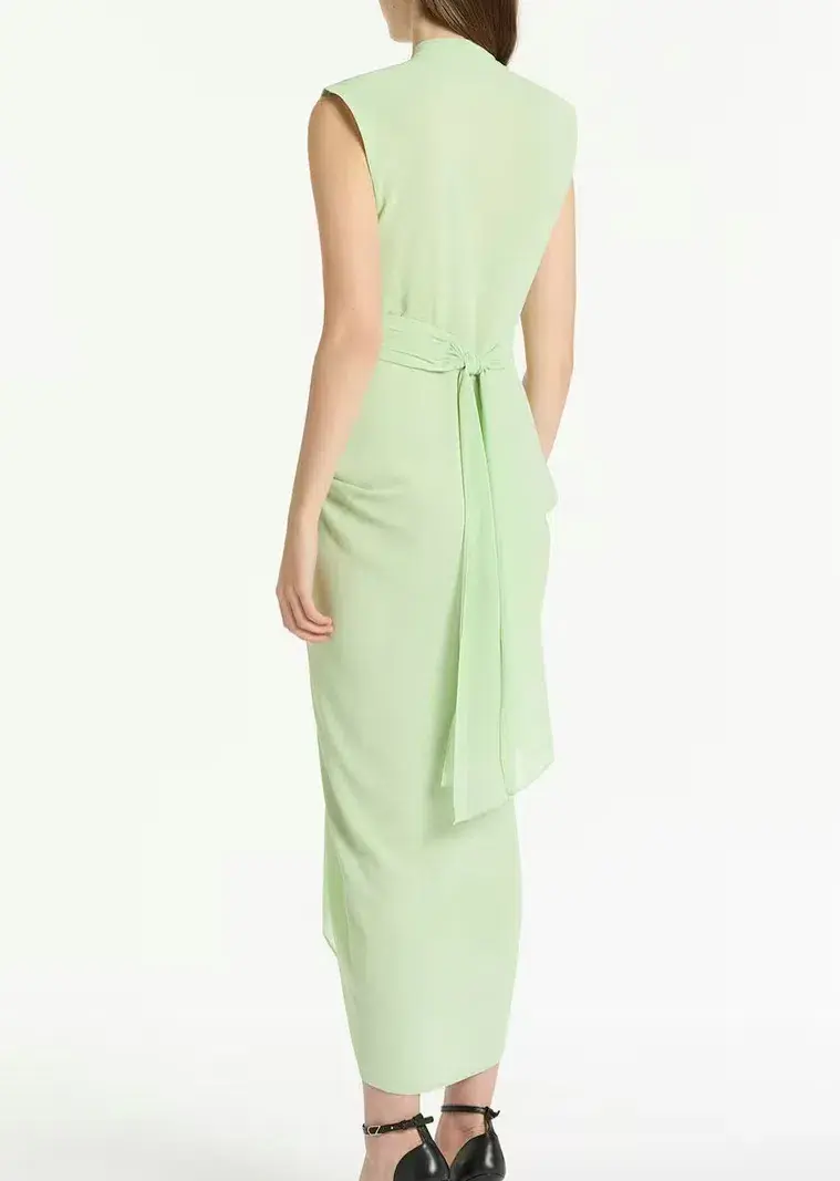 Carla Zampatti Peridot Waterfall Dress Size 10 for rent on The Volte - main image