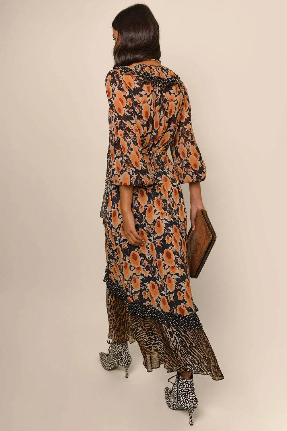 Rixo Jaida Silk Maxi Dress Size Large - Image 2