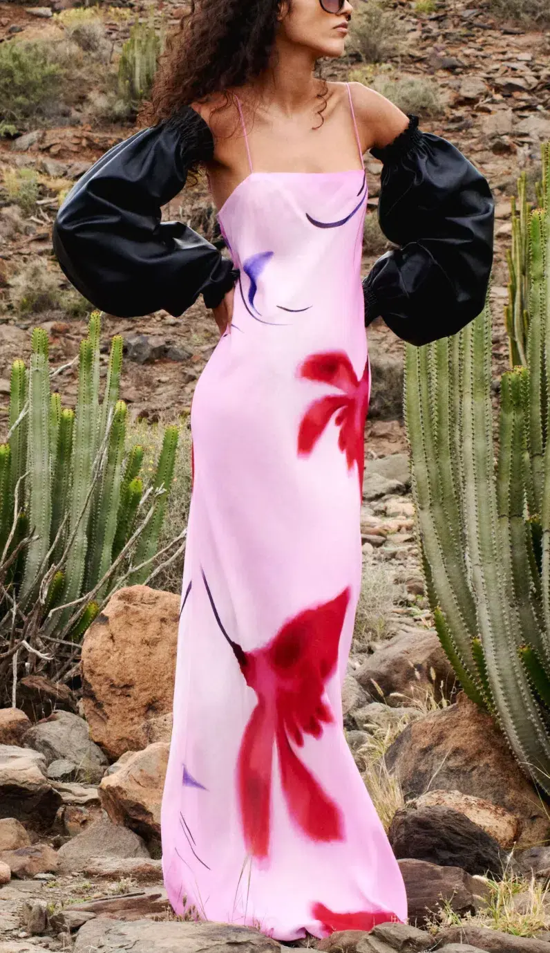 RAT & BOA ALICI MAXI DRESS PINK SIZE L, AU 10 - 12 - Image 1