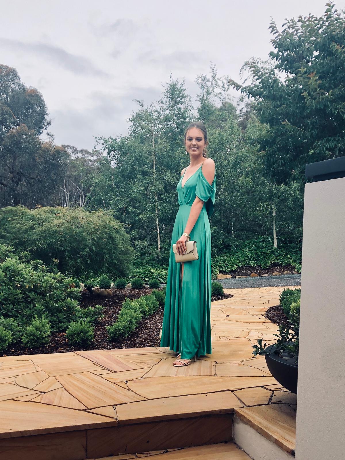 Green Formal Dress size 8 - Image 1