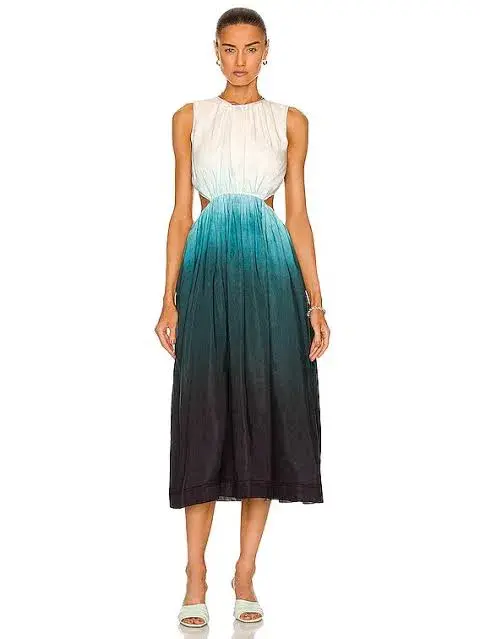 Aje Cosmos Ombre Cut out Midi Dress Size 14 - Image 6