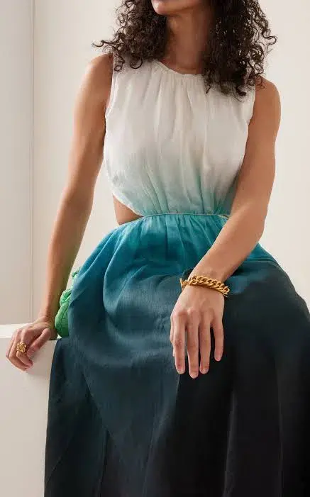 Aje Cosmos Ombre Cut out Midi Dress Size 14 - Image 8