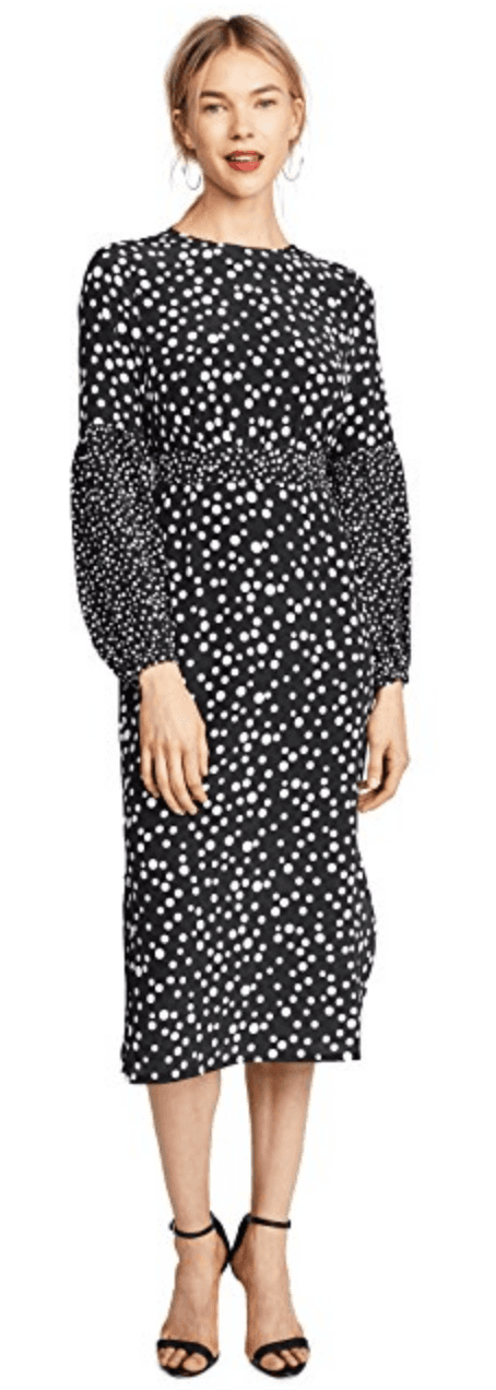 Rixo of London Black and White Spot Dress - Image 2