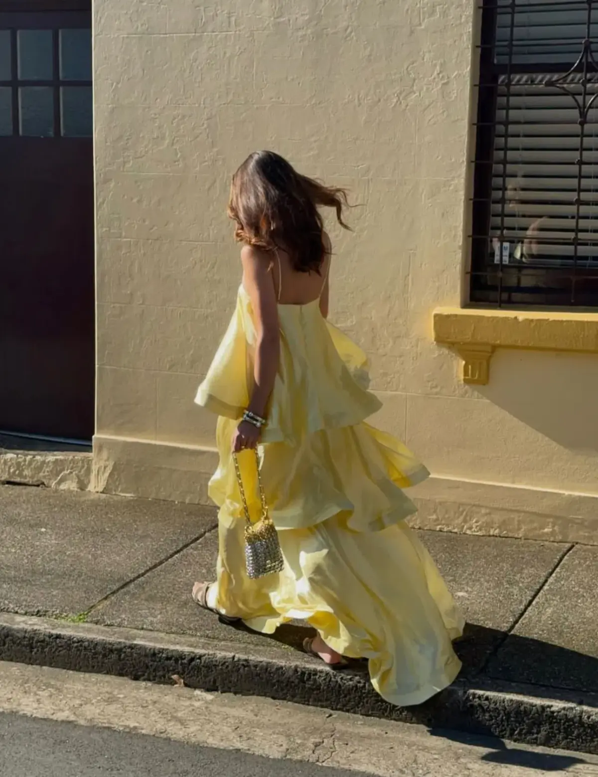Elliatt Tilly Tiered Maxi Dress size S / 8 Butter Yellow - Image 2