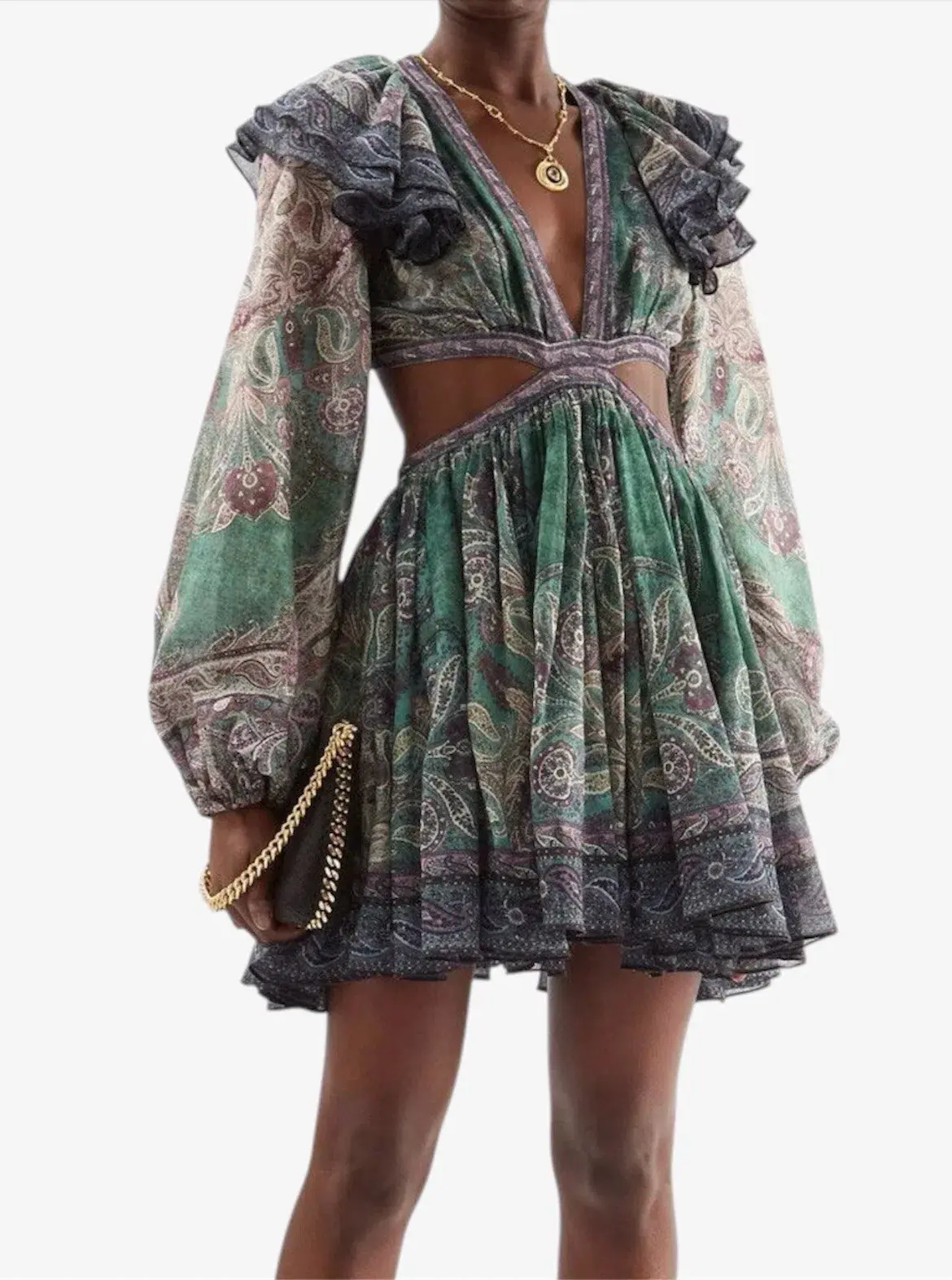 Zimmermann Anneke Ruffle Mini Dress Size 0 / AU 8 - Image 1