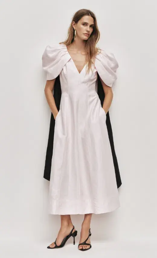 AJE Bisou Midi Dress Pastel pink Size 6 - Image 1