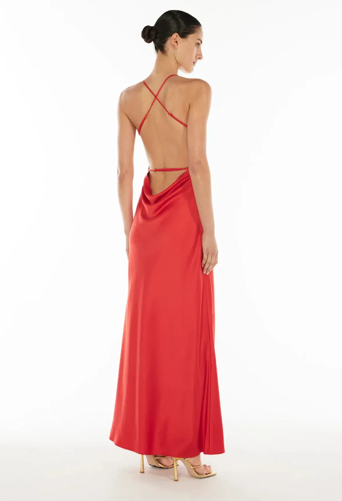 Saturation point slip dress red size 4 - Image 3
