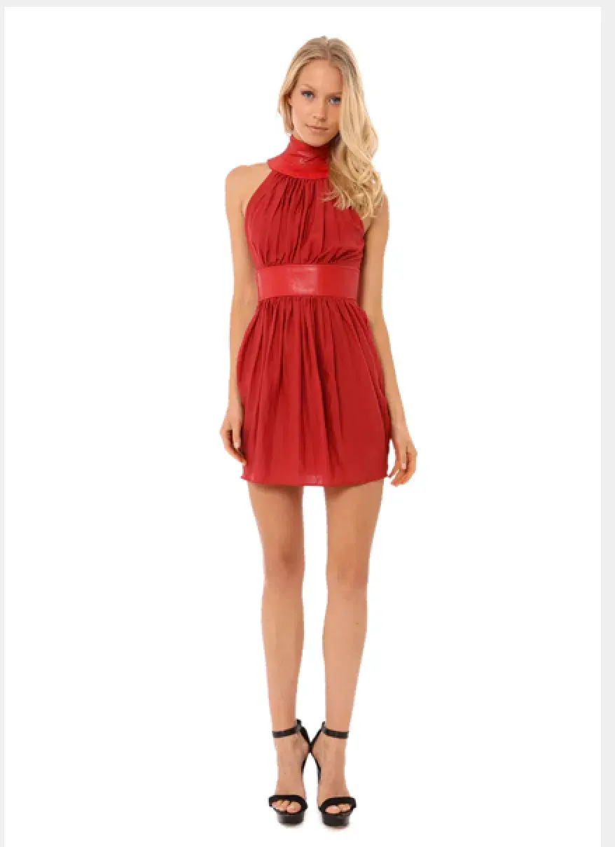 Aje Lord Stanley Dress | Blood Red - Image 1