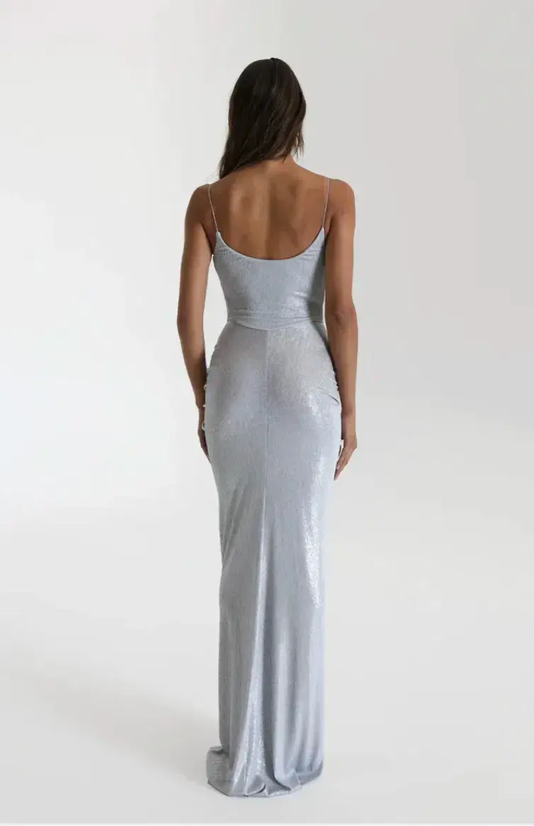Natalie Rolt Allora Gown in Silver - Image 5
