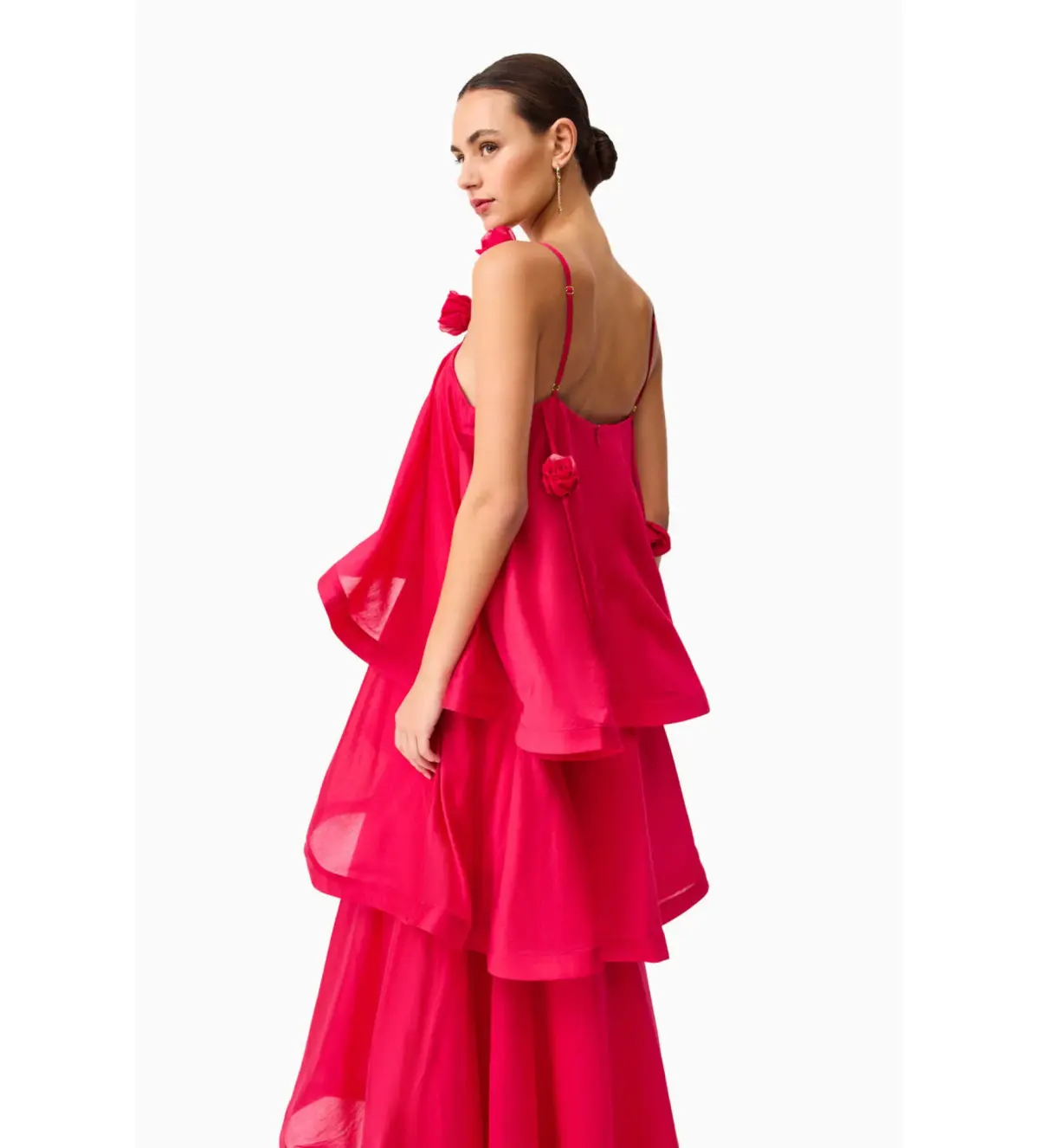 Elliatt Thalia Tiered Gown in Pink Size M/AU 10 - Image 2