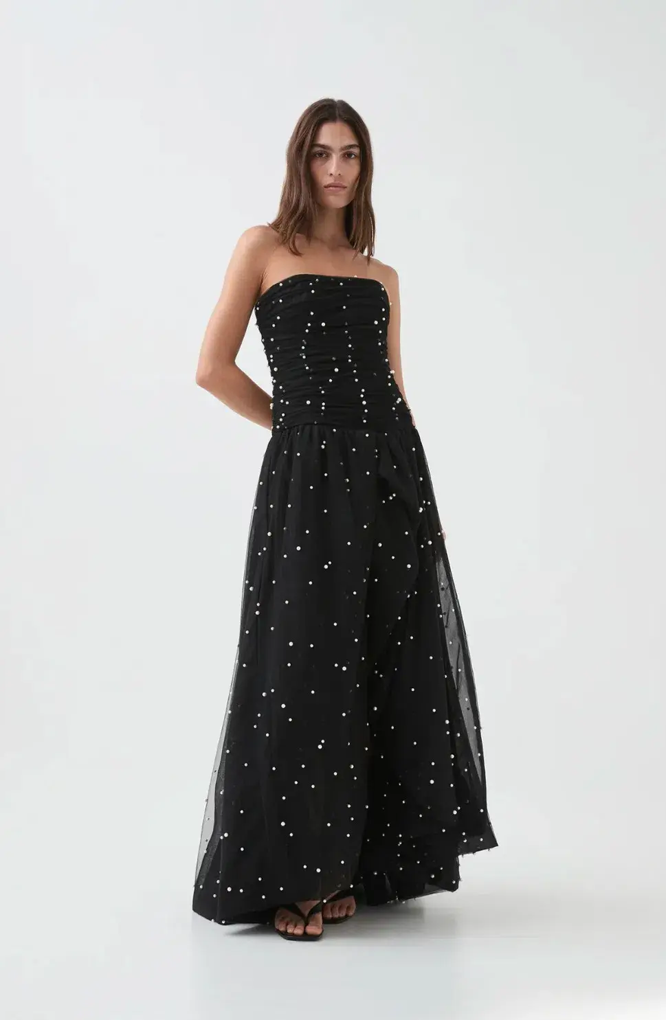 Aje Juniper Gown Black Size 12 - Image 3