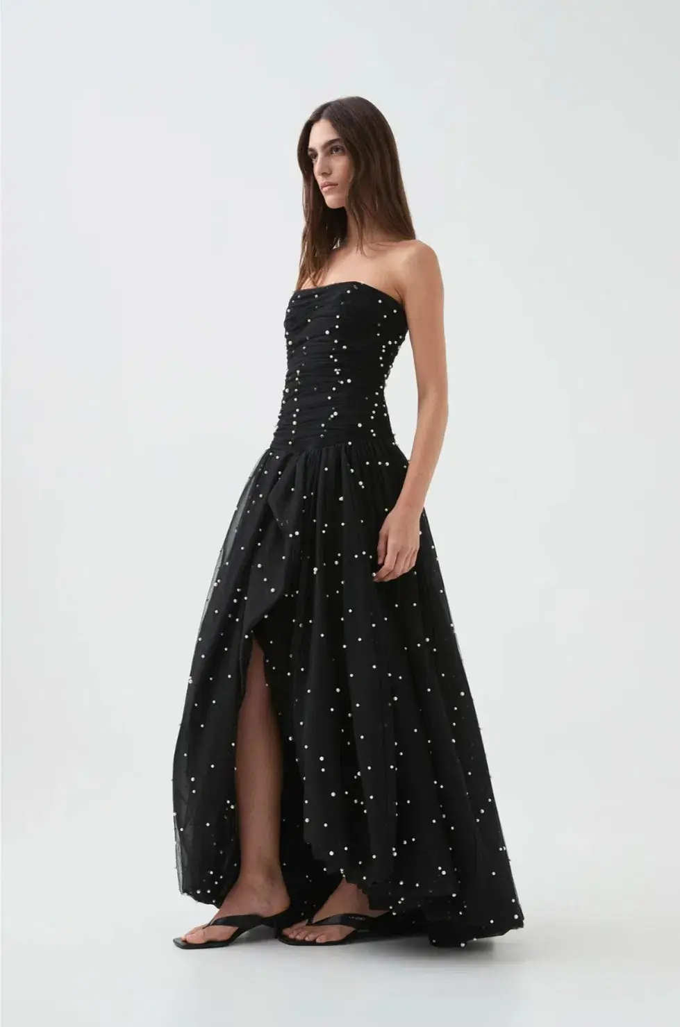 Aje Juniper Gown Black Size 12 - Image 4
