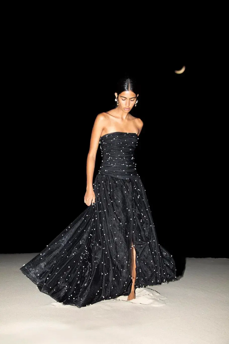 Aje Juniper Gown Black Size 12 - Image 2