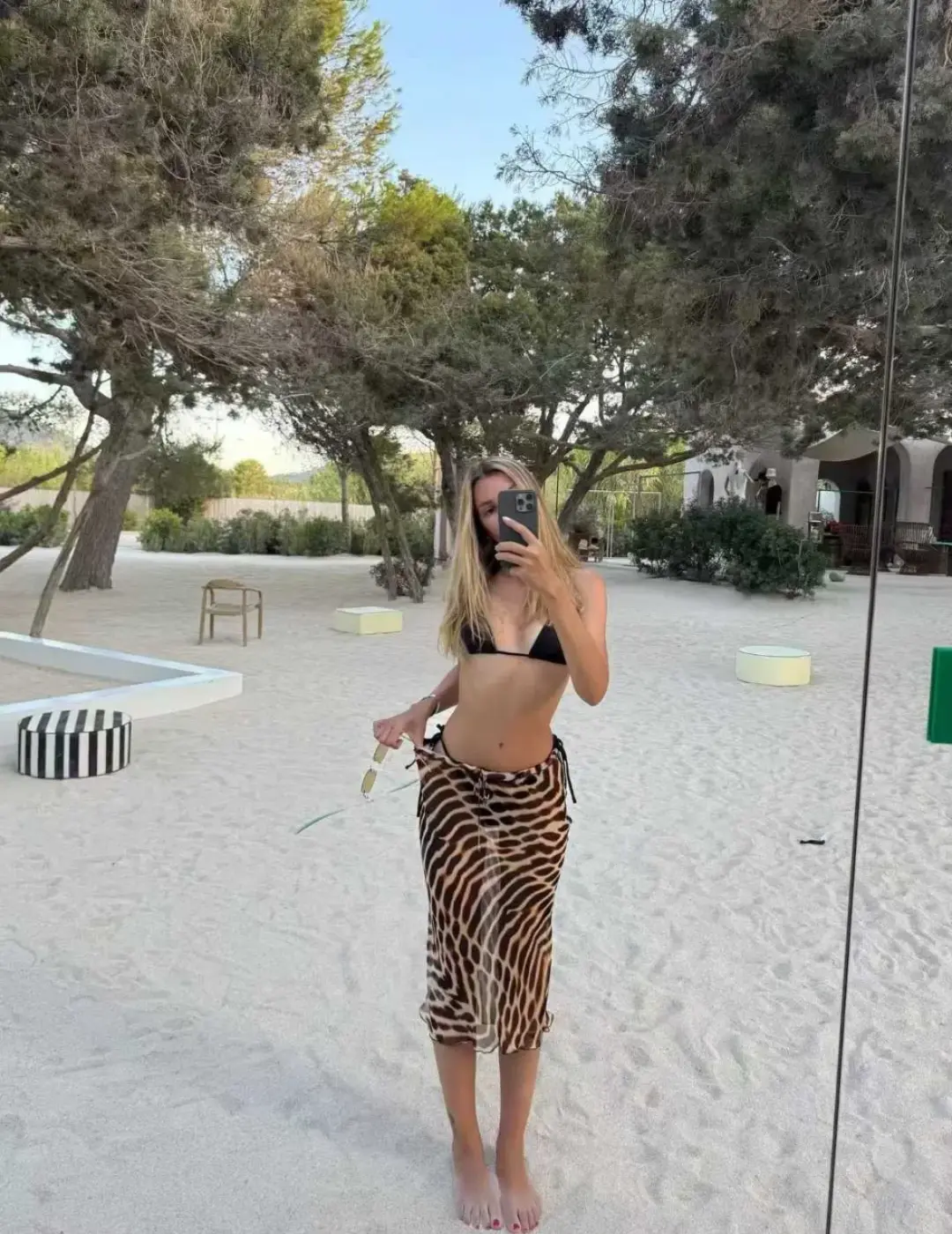 RAT & BOA Reno Blouse & Luma Skirt Leopard Size Small Best fits AU6-10 for rent on The Volte - main image