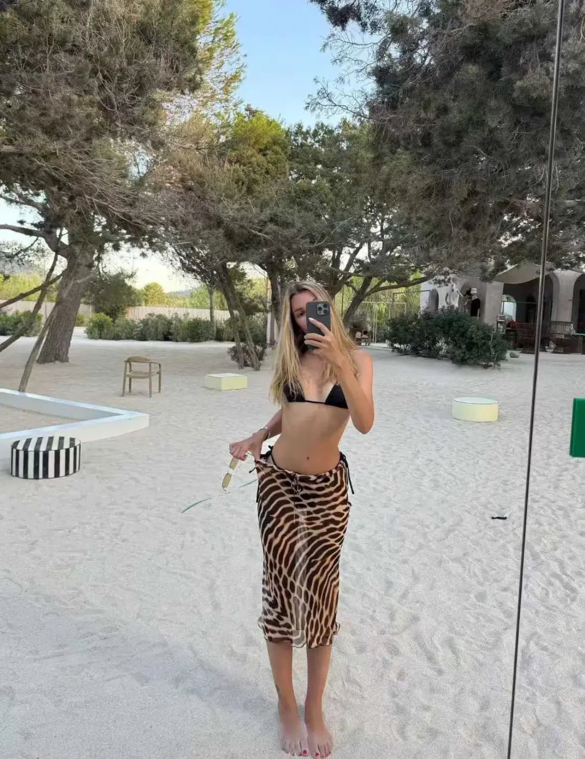 RAT & BOA Reno Blouse & Luma Skirt Leopard Size Small Best fits AU6-10 - Image 4