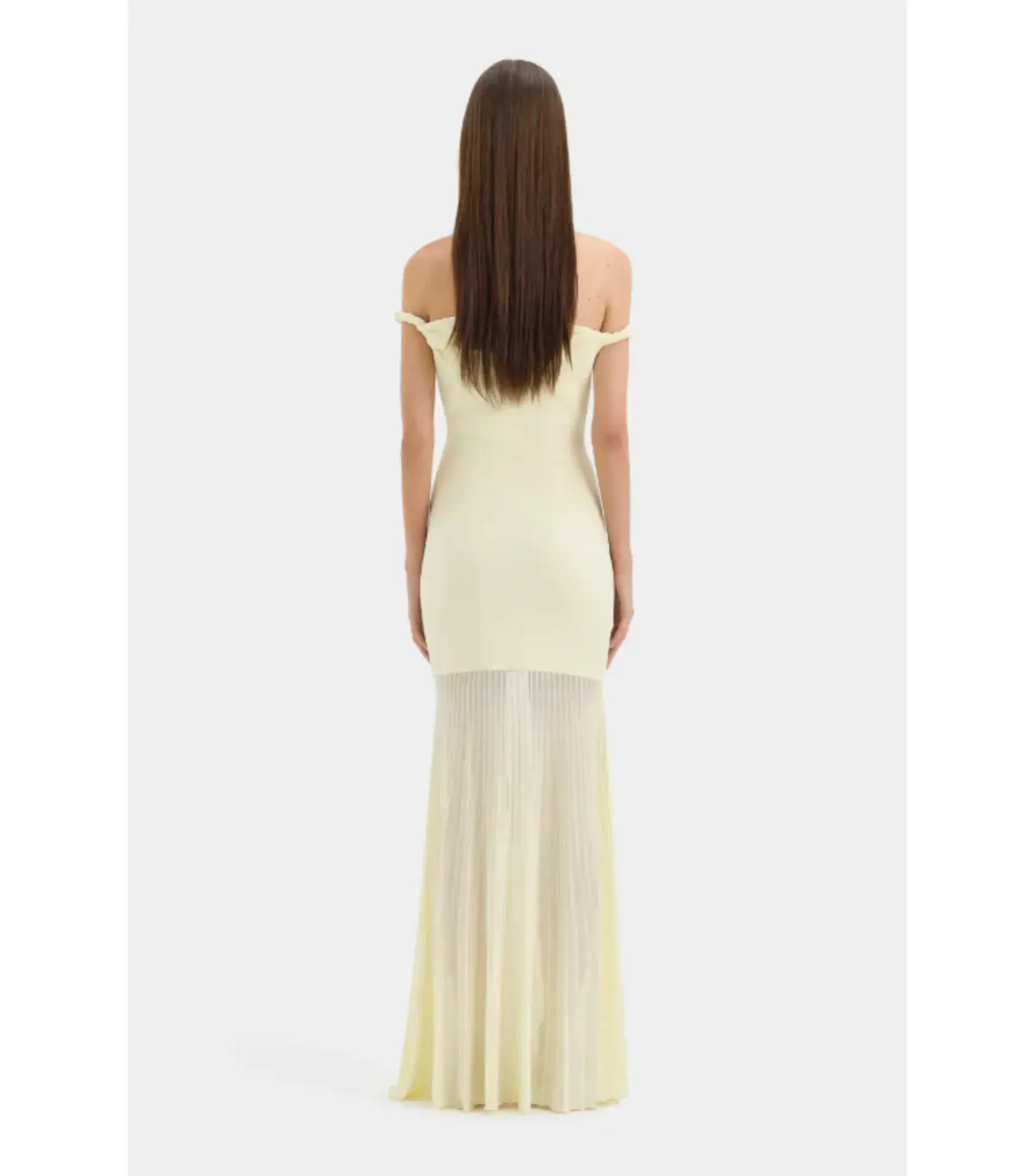 Sir the Label Ella Off Shoulder Twist Dress in Lemon Sorbet Size 10 - Image 5