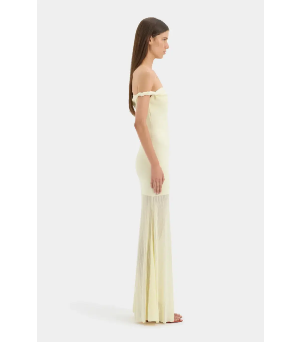 Sir the Label Ella Off Shoulder Twist Dress in Lemon Sorbet Size 10 - Image 2