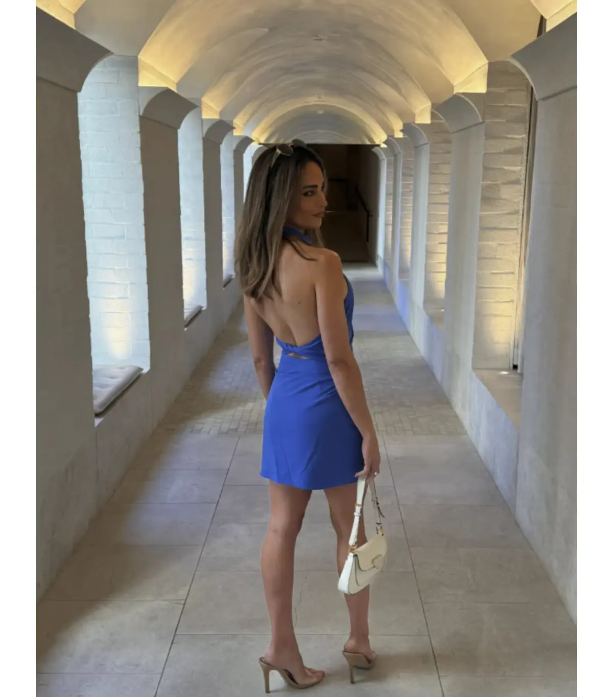 Sir the Label Sol Halter Mini Dress Cobalt Size 10 - Image 5