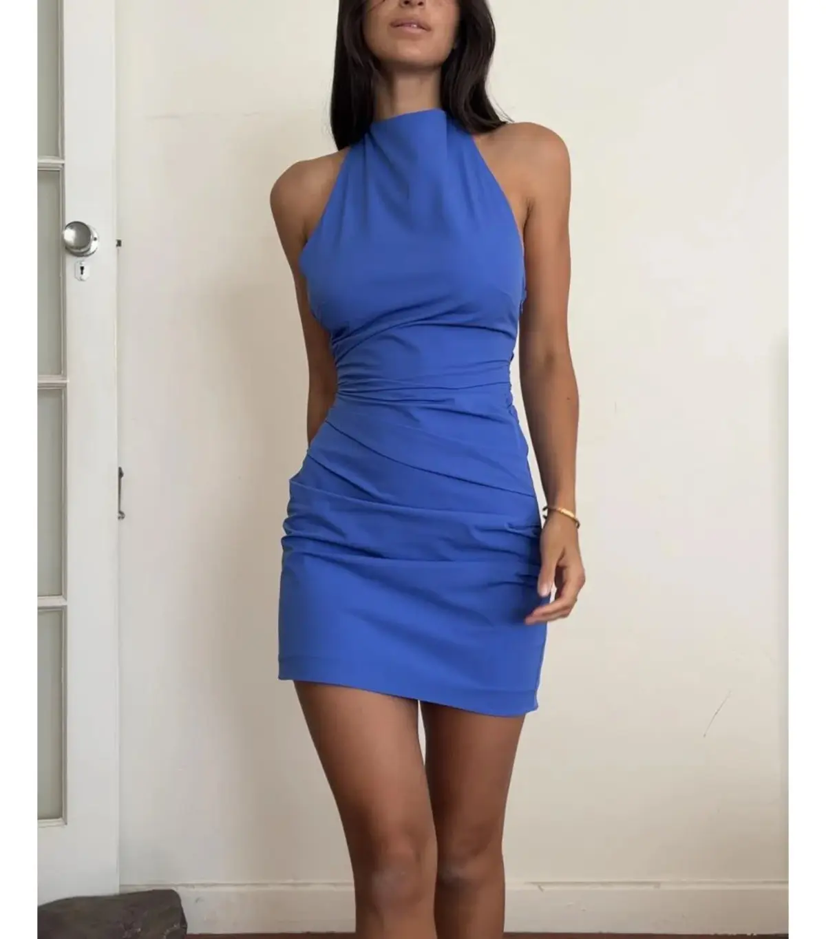 Sir the Label Sol Halter Mini Dress Cobalt Size 12 - Image 6