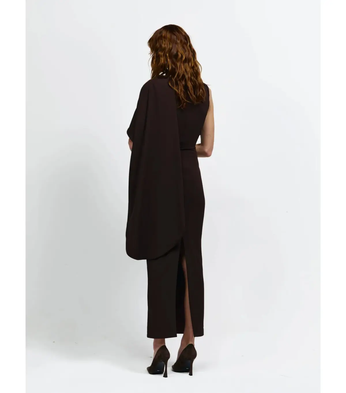 Effie Kats Romi Dress Chocolate Brown Size 10  - Image 4