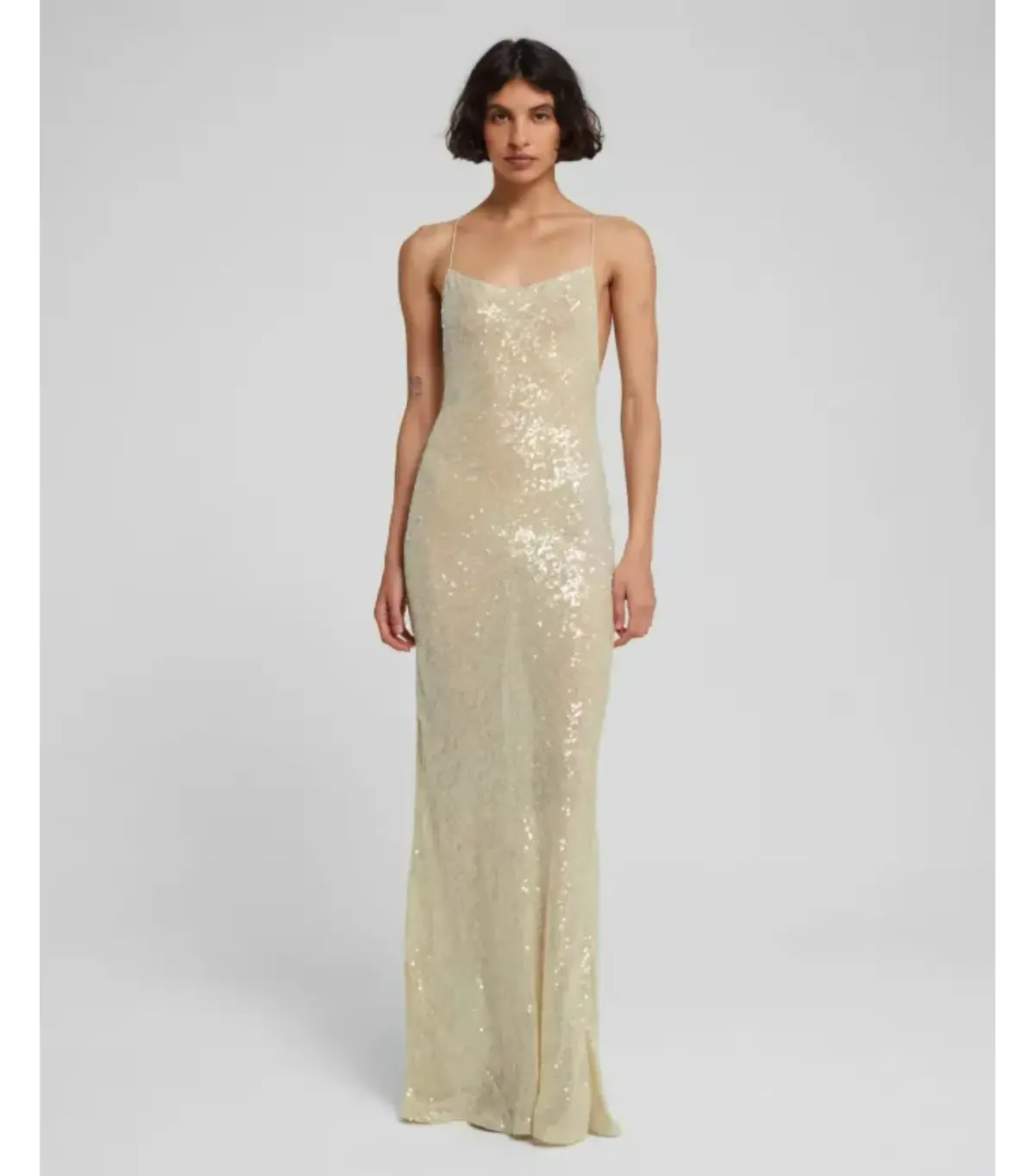 Rat & Boa Olympia Sequin Dress Ivory Size 8 - Image 1