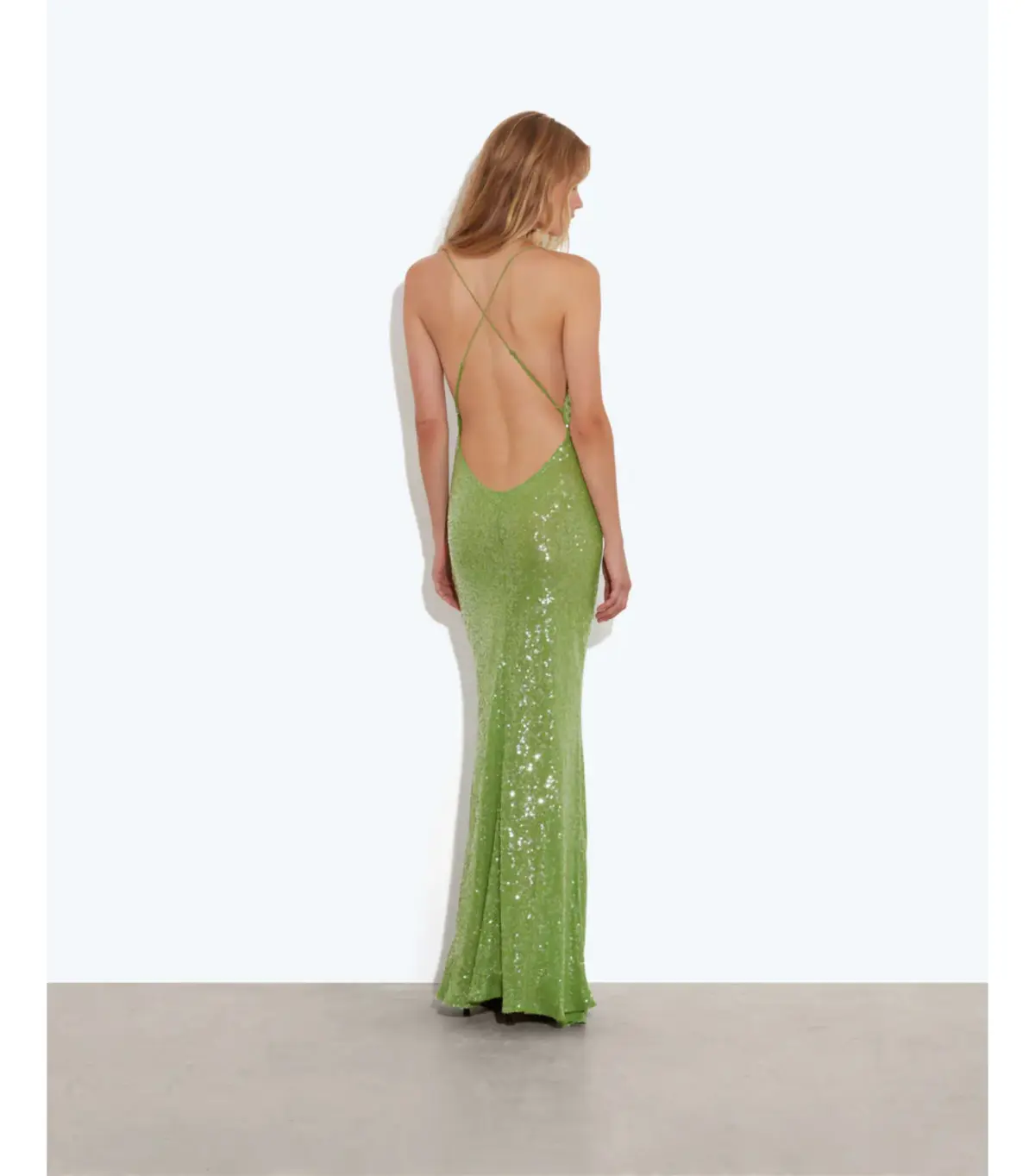 Rat & Boa Gaia Dress Green Sequin Size 8 - Image 2