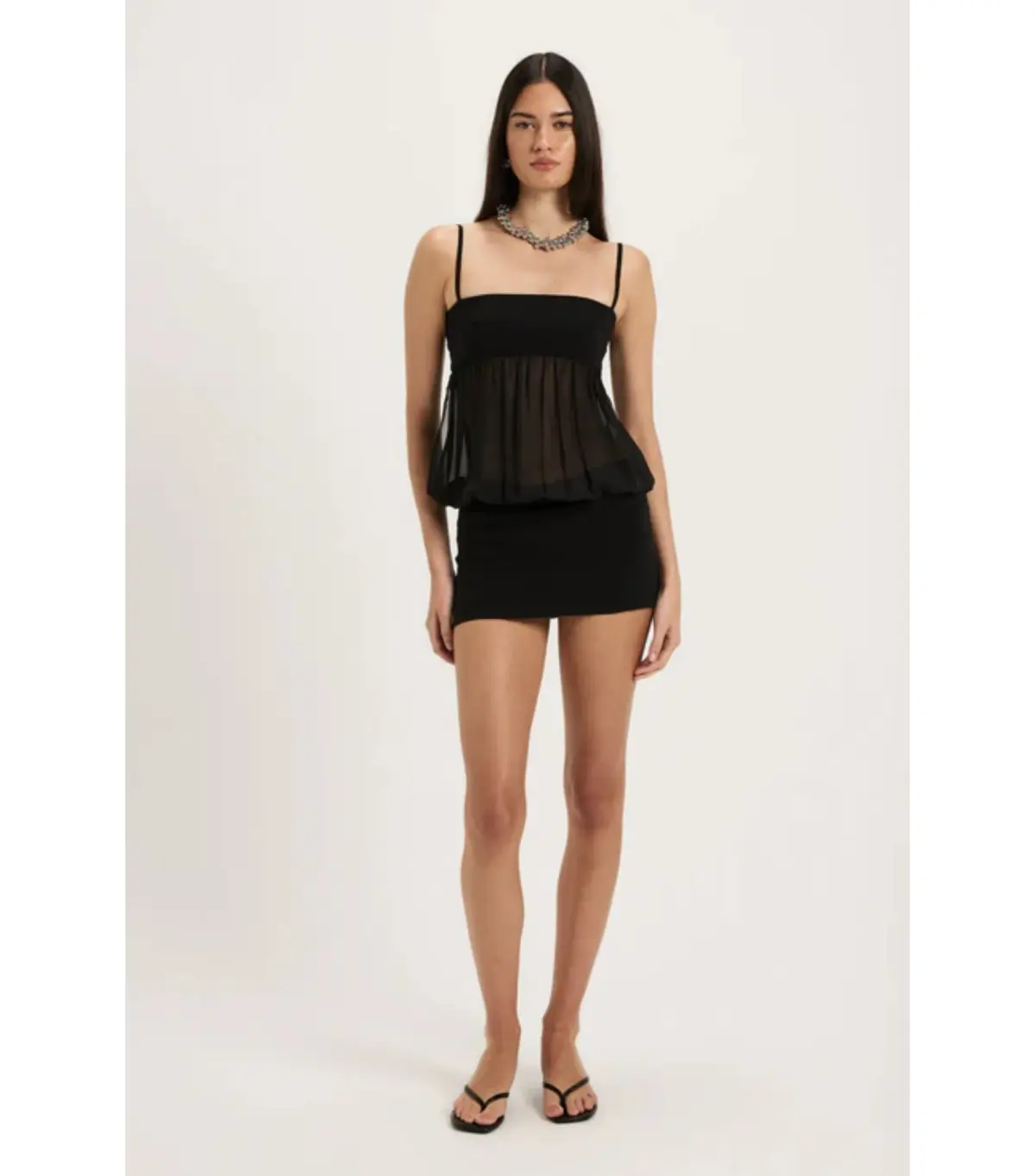 Ance Gria Romeo Mini Dress Black Size 10 - Image 1
