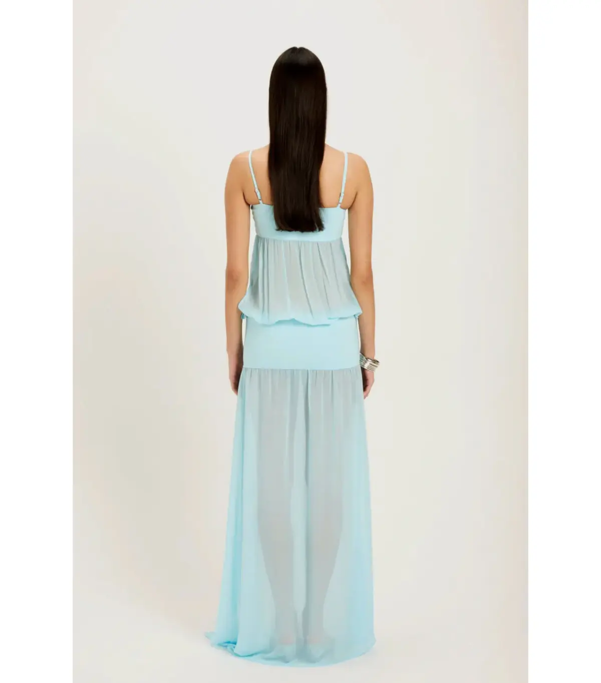 Ance Gria Romeo Gown Aqua Size 6 - Image 5