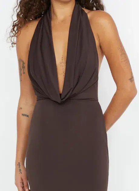NESSIE COWL NECK MAXI DRESS SIZE 10 - Image 5