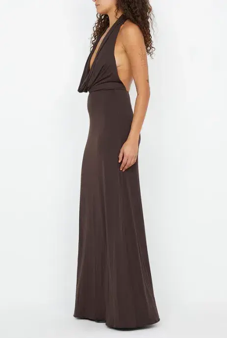 NESSIE COWL NECK MAXI DRESS SIZE 10 - Image 4
