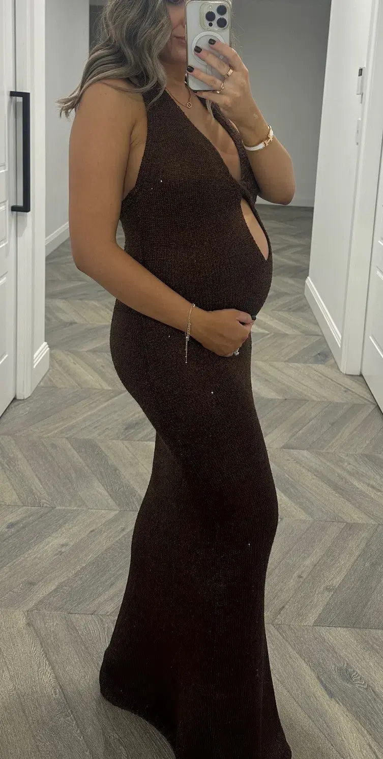 Bec and Bridge Brown Delfina Halter Midi Dress Size 10/M - Image 8
