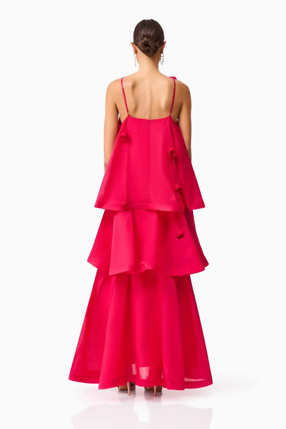 Elliatt Thalia Tiered Gown in Pink Size M / AU 10 - Image 3