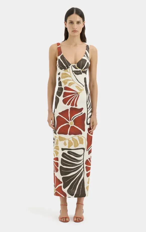 Sir the Label Julietta Balconette Midi Dress Size 0 - Image 1