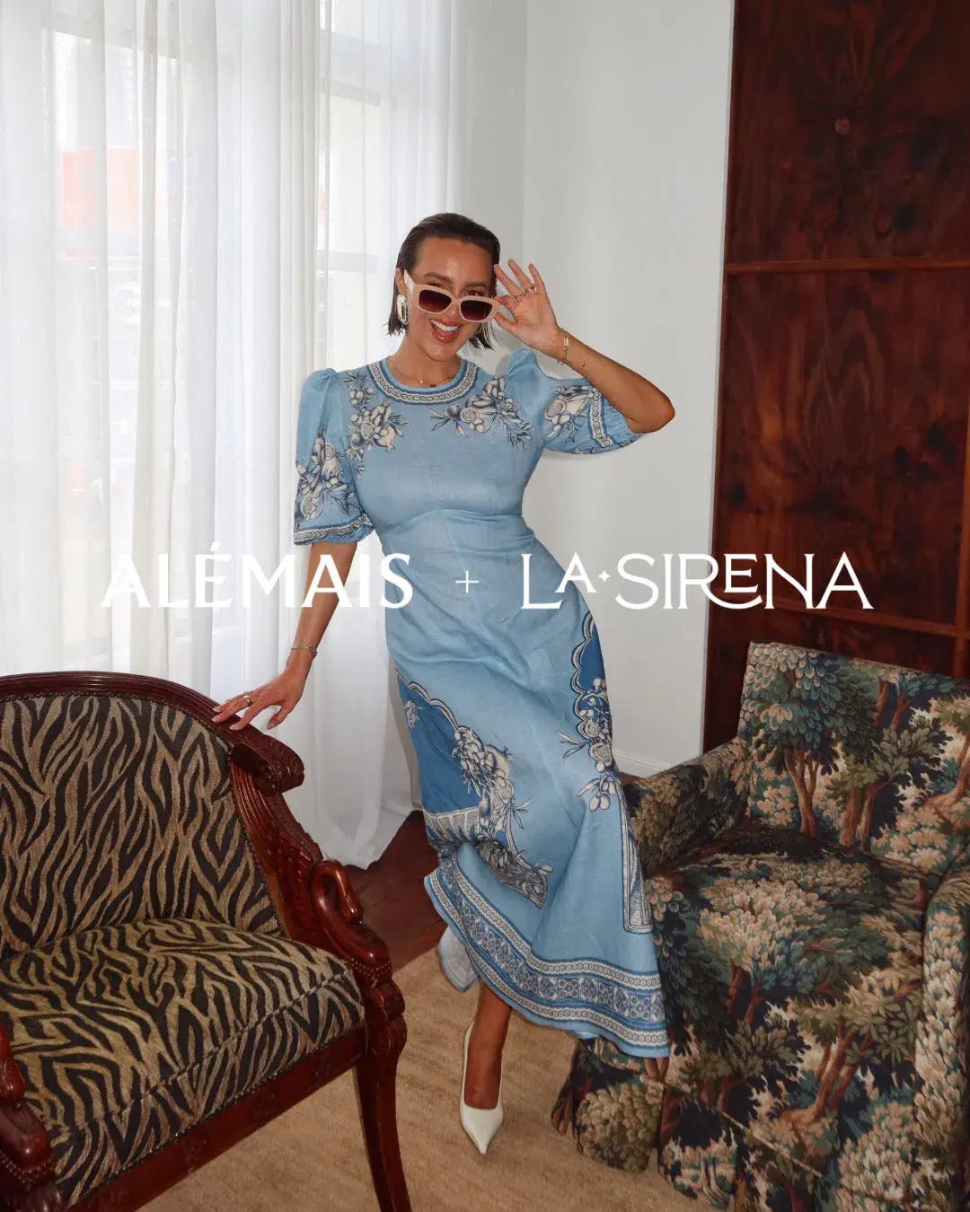 Alemais X La Sirena Villa Romantica Midi Dress size 16 - Image 1