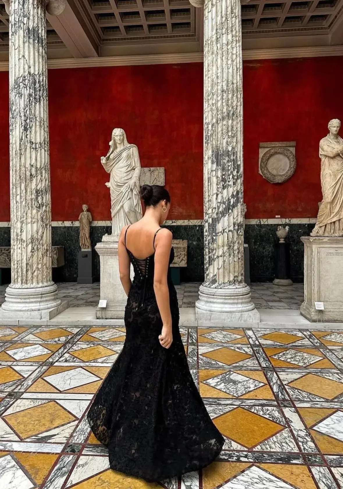 House Of Cb Seren Floral Sheer Lace Back Maxi Dress Black Size Xs / Au 6 - Image 2