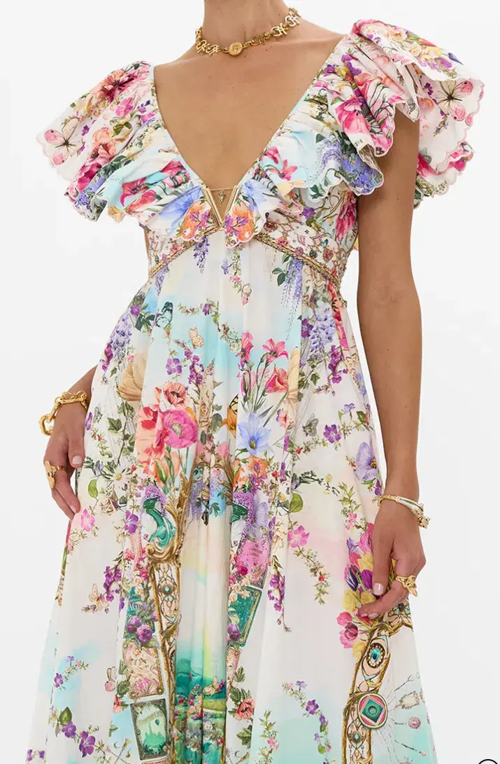 Camilla Frill Neck Dress With Hardware Munchkinland Size XL/XXL (16-18) - Image 3