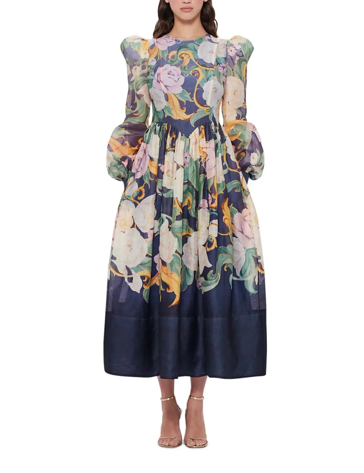 Leo Lin JORDANA STRUCTURED SHOULDER DRESS. Size 6 - Image 1