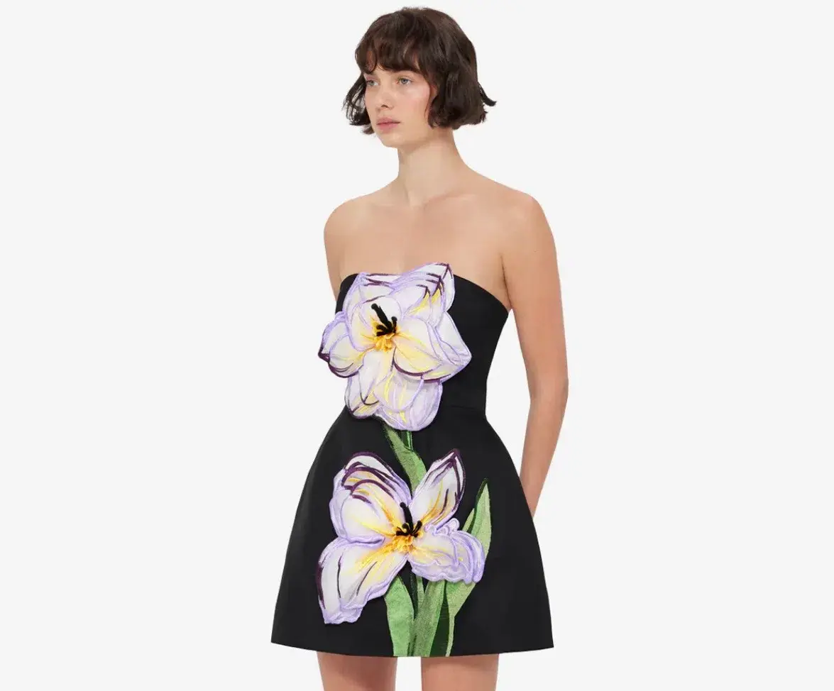 Leo Lin Flower Dress Size 6 - Image 2